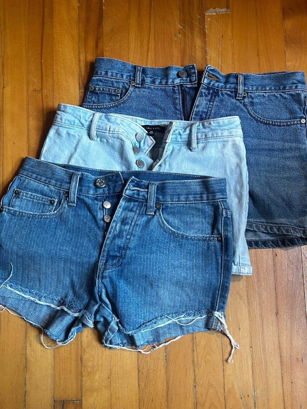 Lot of 3 denim shorts bundle, size small